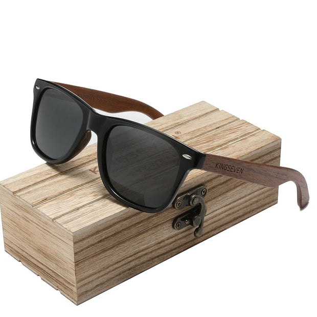 Kingseven  - Bamboo 2024 Handmade Wooden Designer Sunglasses Unique Design