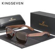 Kingseven  - Bamboo 2024 Handmade Wooden Designer Sunglasses Unique Design