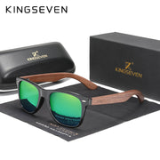 Kingseven  - Bamboo 2024 Handmade Wooden Designer Sunglasses Unique Design