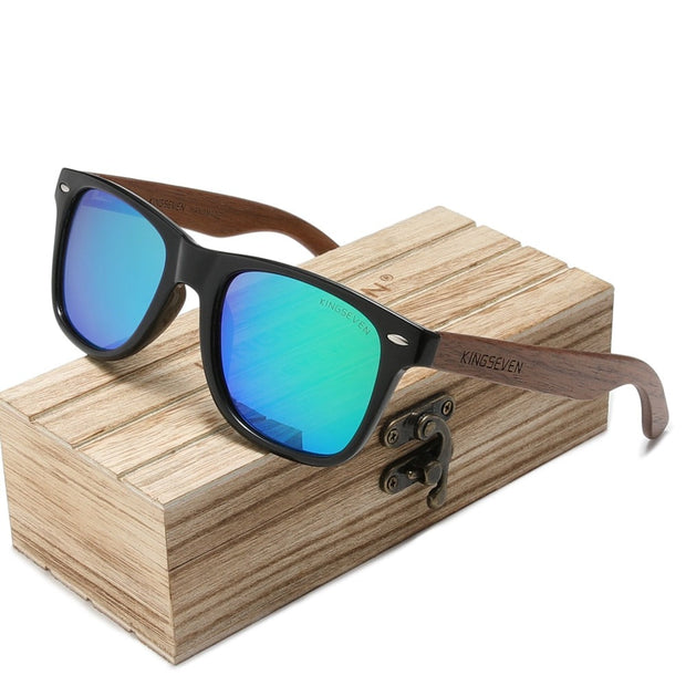 Kingseven  - Bamboo 2024 Handmade Wooden Designer Sunglasses Unique Design