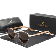 Kingseven  - Bamboo 2024 Handmade Wooden Designer Sunglasses Unique Design