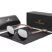 Kingseven  - Bamboo 2024 Handmade Wooden Designer Sunglasses Unique Design