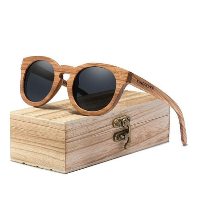 Kingseven  - Bamboo 2024 Handmade Wooden Designer Sunglasses Unique Design