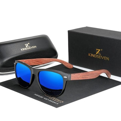 Kingseven  - Bamboo 2024 Handmade Wooden Designer Sunglasses Unique Design