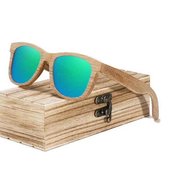 Kingseven  - Bamboo 2024 Handmade Wooden Designer Sunglasses Unique Design